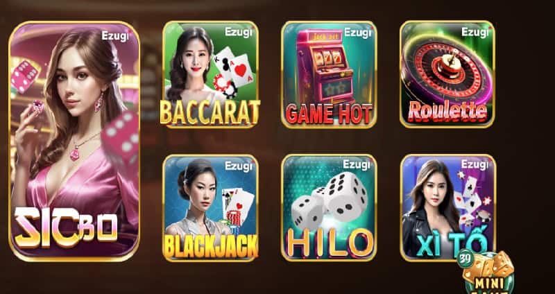 Ezugi cung cấp đa dạng game khác nhau